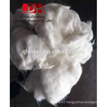 White angora rabbit hair wool fibers